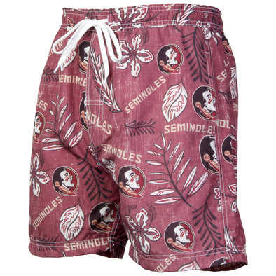 Wes & Willy Men's Florida State Seminoles Vintage Swim Trunks