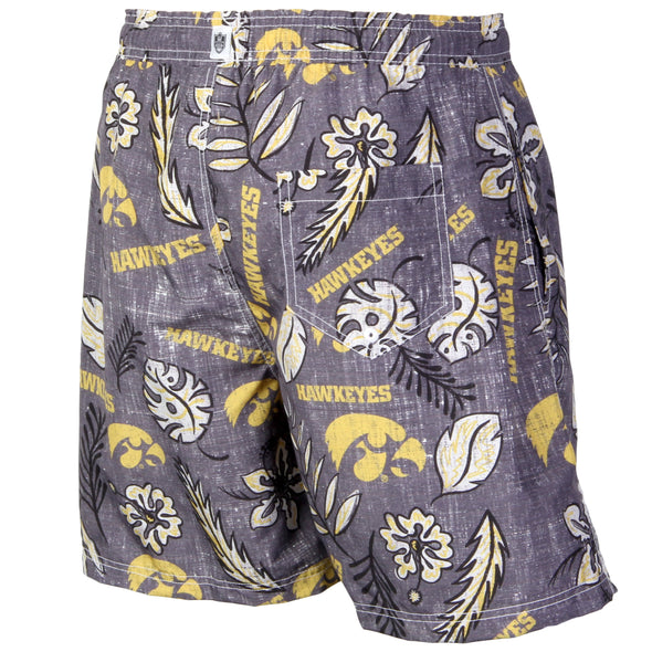 Wes & Willy Iowa Hawkeyes Men's Vintage Swim Trunk