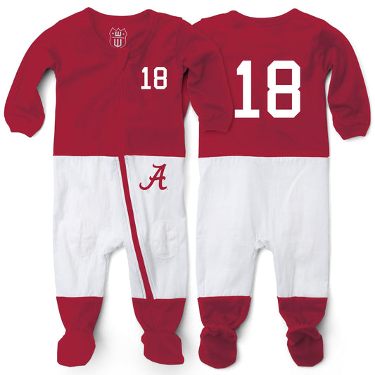 Alabama Crimson Tide Football PJ Infant Footie