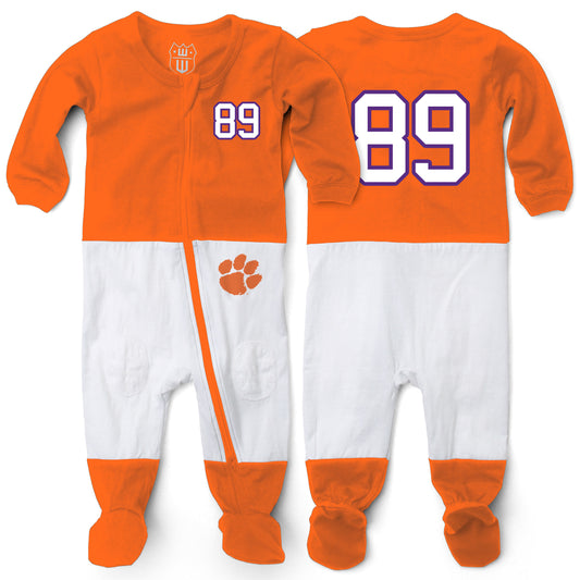 Wes & Willy Clemson Tigers Football PJ Infant Footie