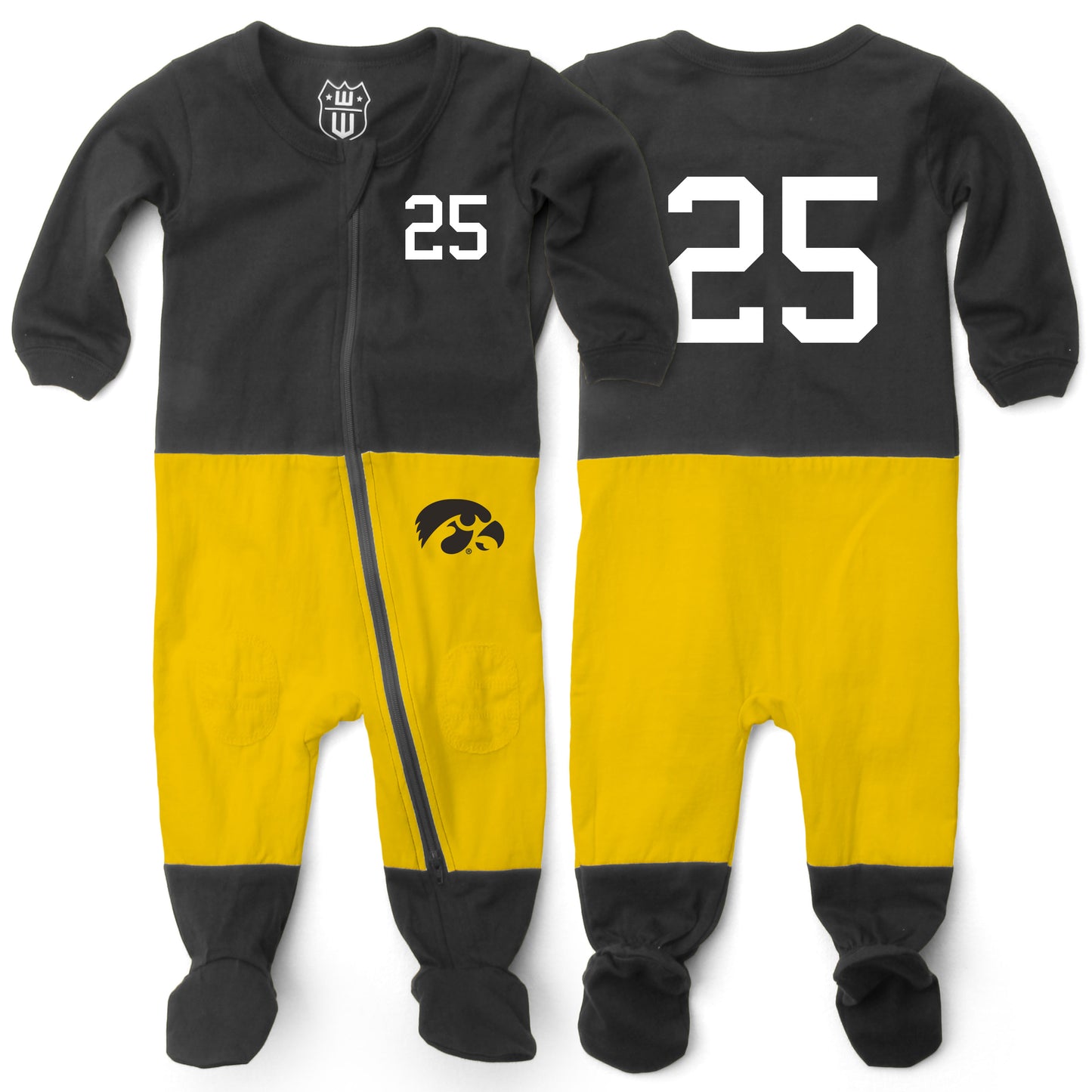 Iowa Hawkeyes Infant Football PJ Footie