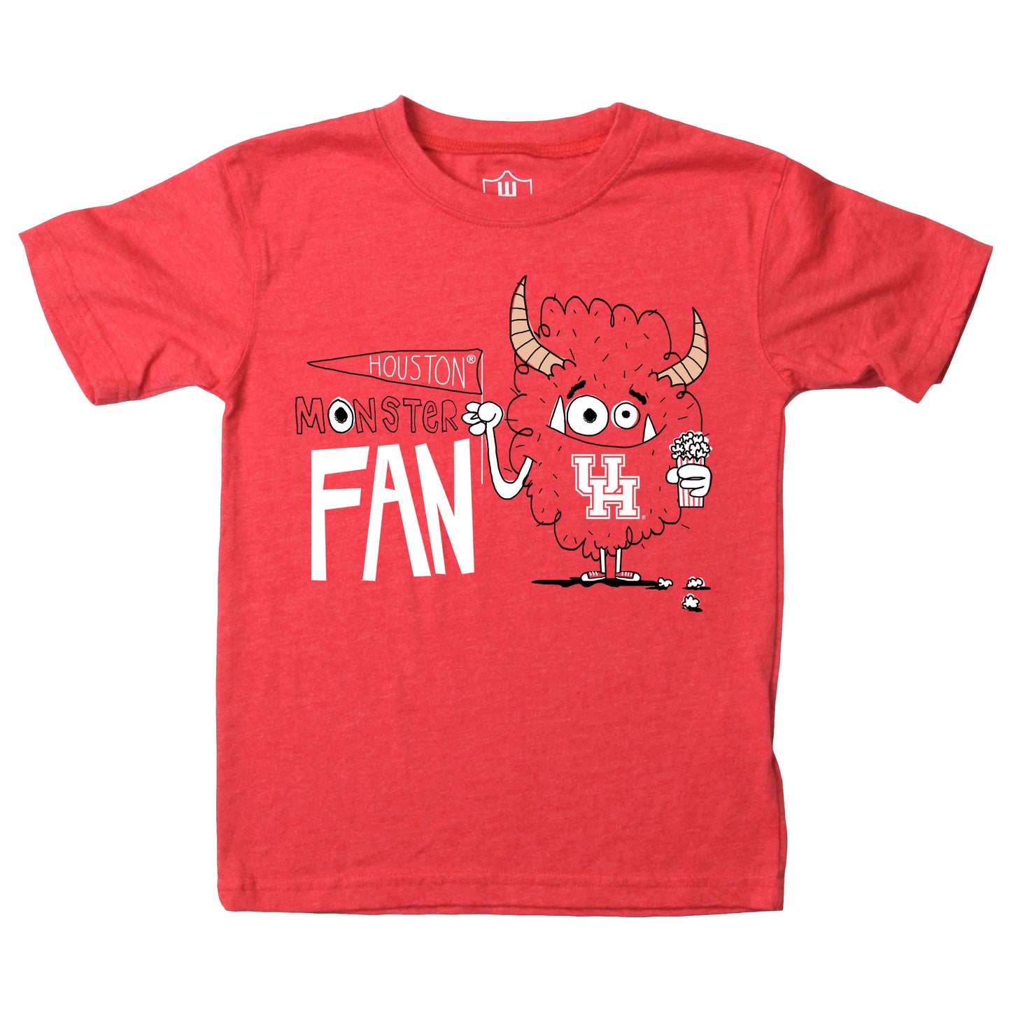 Wes & Willy Houston Cougars Boy's Monster Fan Tee