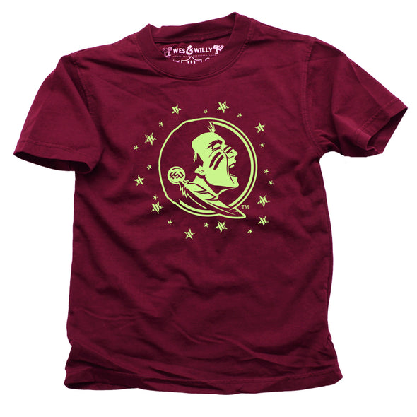 Wes & Willy Florida State Seminoles Glow in the Dark Tee