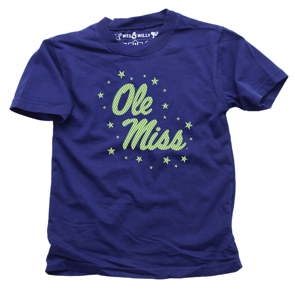 Wes & Willy Ole Miss Rebels Glow In The Dark SS Tee