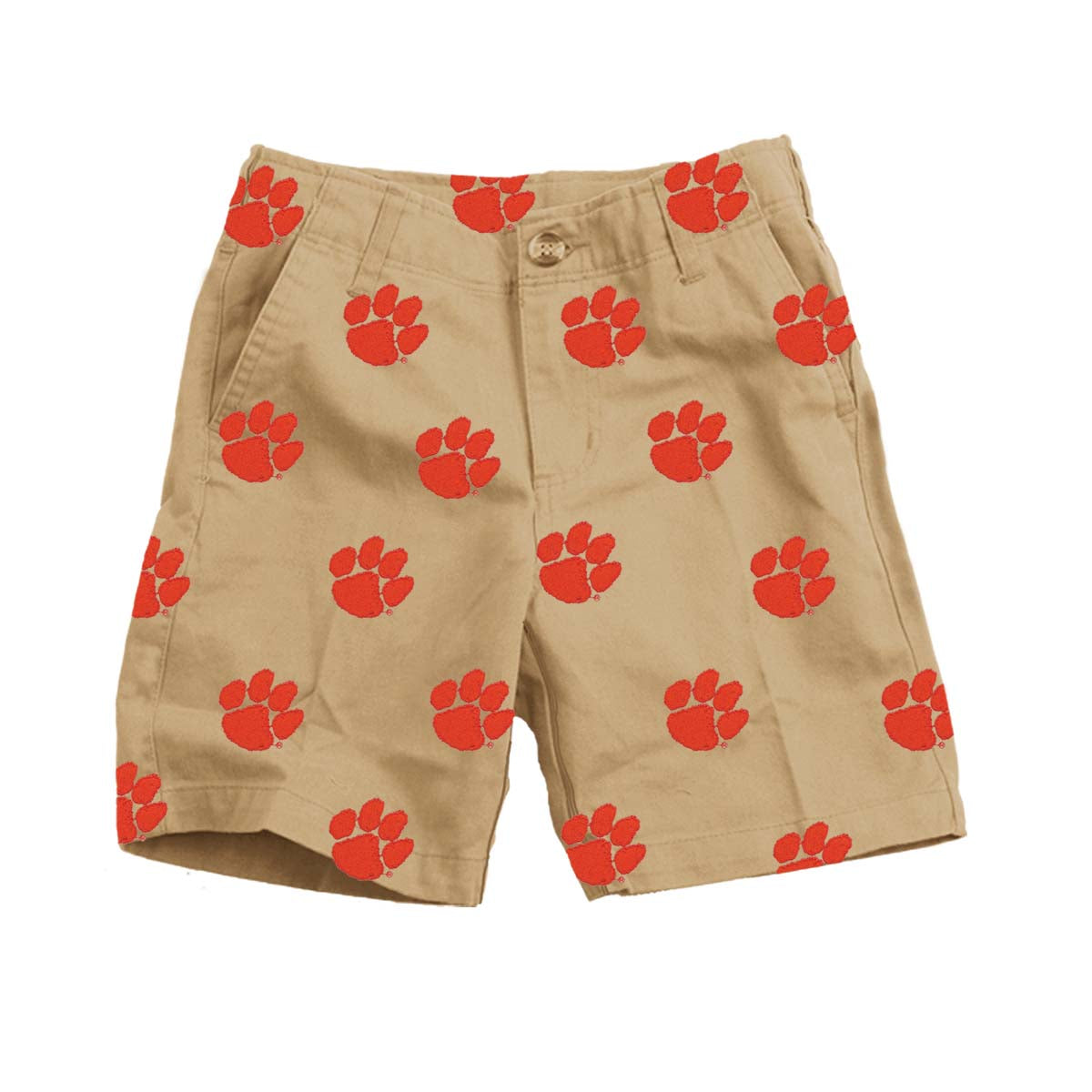 Wes & Willy Clemson Tigers Boy's Embroidered Twill Short