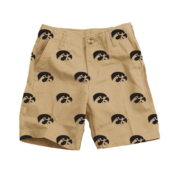 Wes & Willy Iowa Hawkeyes Embroidered Twill Short