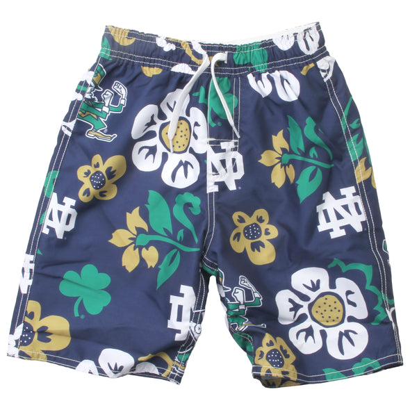Wes & Willy Boy's Notre Dame Fighting Irish Floral Volley Trunk