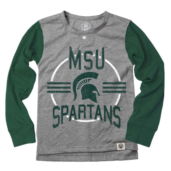 Wes & Willy Michigan State Spartans Boy's LS Henley