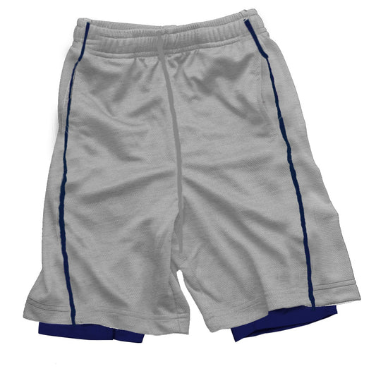 Youth Boys Lined Performance Short--Heather