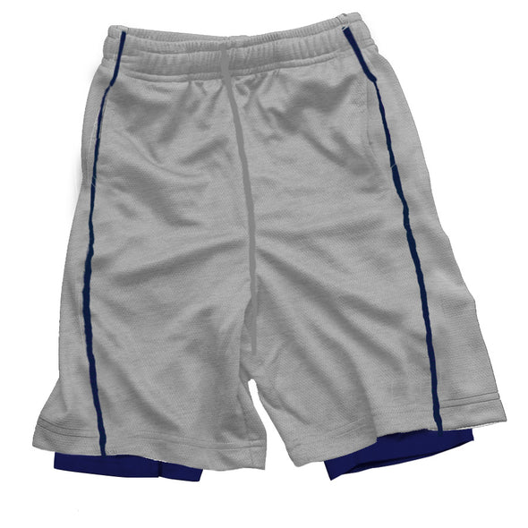 Wes & Willy Boy's Lined Performance Short--Heather