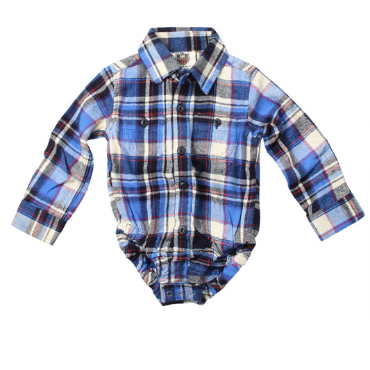 Wes & Willy Blue Moon Plaid Hopper