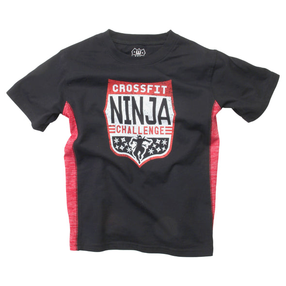 Wes & Willy Boy's Ninja Cloudy Side inset Tee