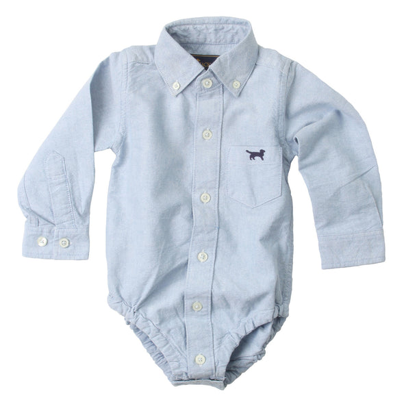 Jack Thomas Oxford Bodysuit-Robin