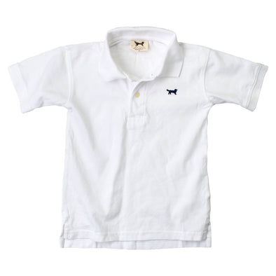 Wes & Willy Classic Short Sleeve Pique Polo/White