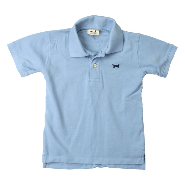 Wes & Willy Classic Short Sleeve Pique Polo/NC Blue