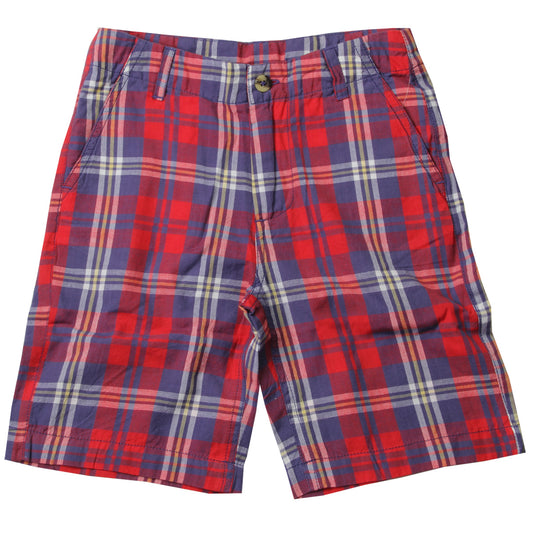 Jack Thomas Red & Blue Plaid Shorts