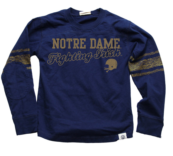 Wes & Willy Notre Dame Striped Jersey Tee