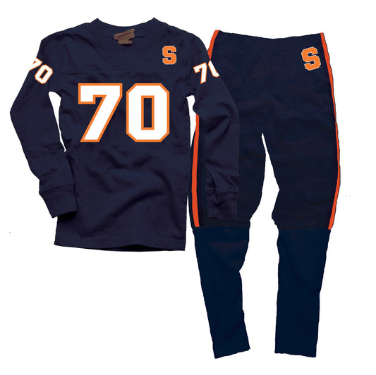 Wes & Willy Syracuse Orange Football Pajamas
