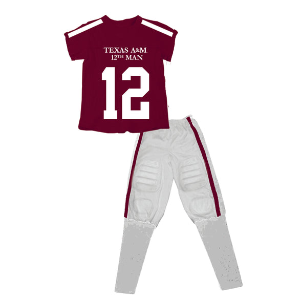 Wes & Willy Texas A&M SS Football Pajama
